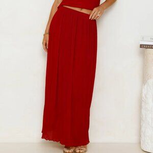 Nahla Maxi Skirt Cherry HELLO MOLLY